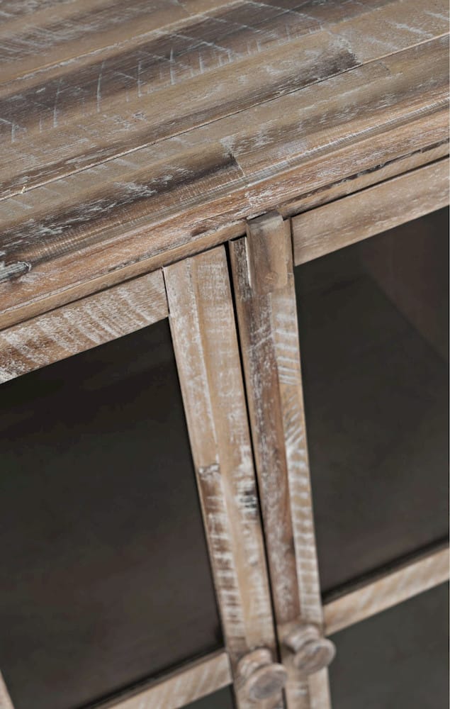 Rustic Shores 48in Distressed Accent Cabinet 2125-48 in Grey Wash