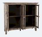 Rustic Shores 48in Distressed Accent Cabinet 2125-48 in Grey Wash