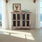 Rustic Shores 48in Distressed Accent Cabinet 2125-48 in Grey Wash
