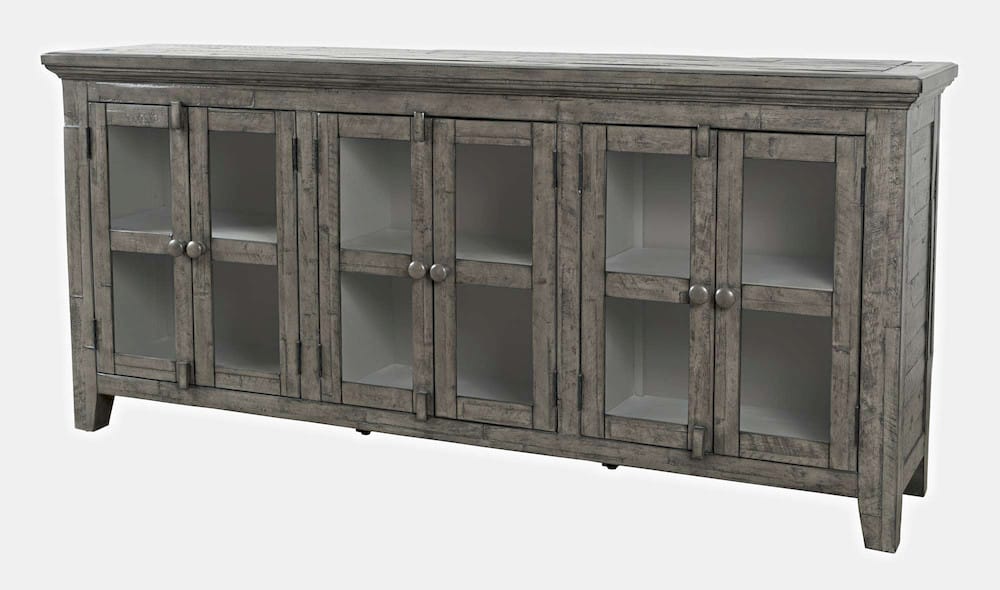 Rustic Shores 70in Distressed Acacia Sideboard 2130-7032 in Stone