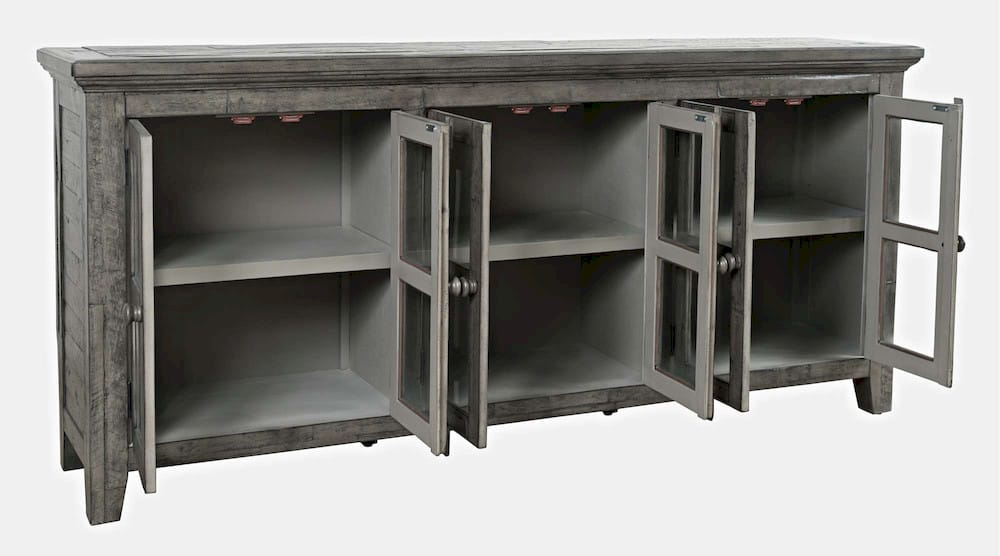 Rustic Shores 70in Distressed Acacia Sideboard 2130-7032 in Stone