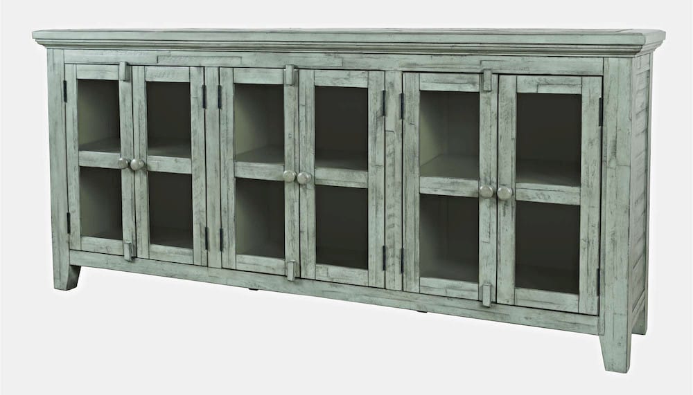 Rustic Shores 70in Accent Cabinet 1615-70 in Surfside Blue