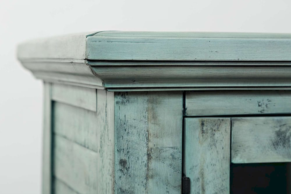 Rustic Shores 70in Accent Cabinet 1615-70 in Surfside Blue