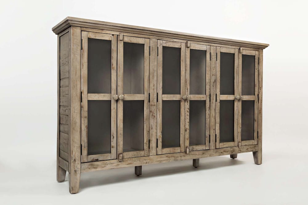 Rustic Shores 70in Accent Cabinet 1620-70 in Watch Hill Brown-Grey