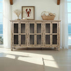 Rustic Shores 70in Accent Cabinet 1620-70 in Watch Hill Brown-Grey
