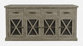 Telluride 70in Sideboard Buffet Server 2231-70 in Driftwood Grey