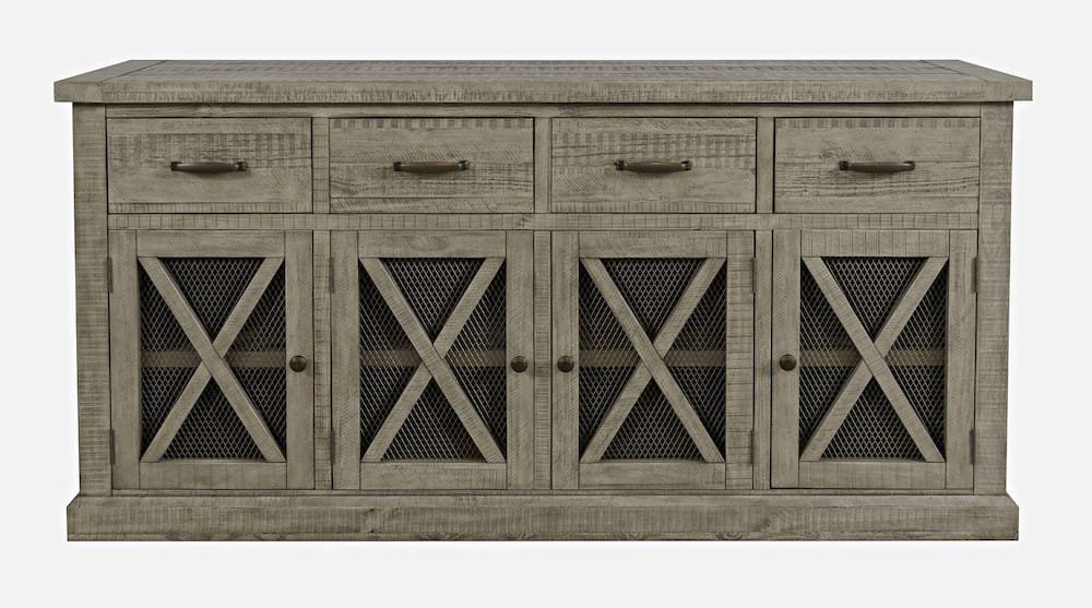 Telluride 70in Sideboard Buffet Server 2231-70 in Driftwood Grey