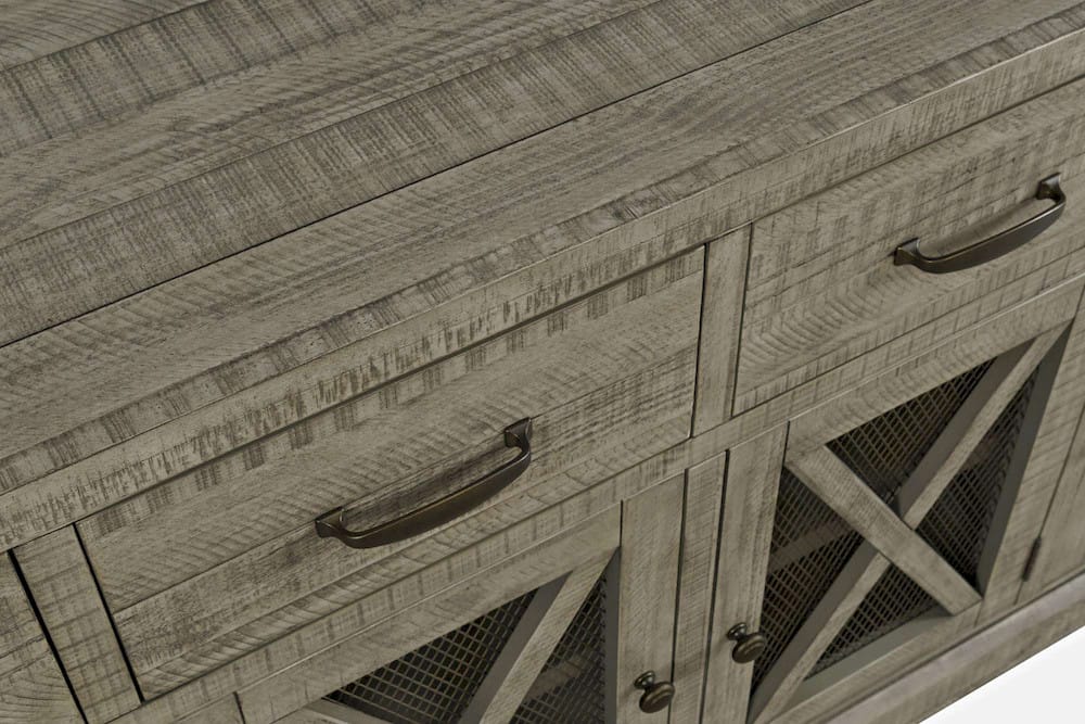 Telluride 70in Sideboard Buffet Server 2231-70 in Driftwood Grey