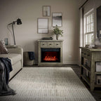 Telluride 32in Electric Fireplace TV Stand Console 2230-FP32 in Driftwood Grey