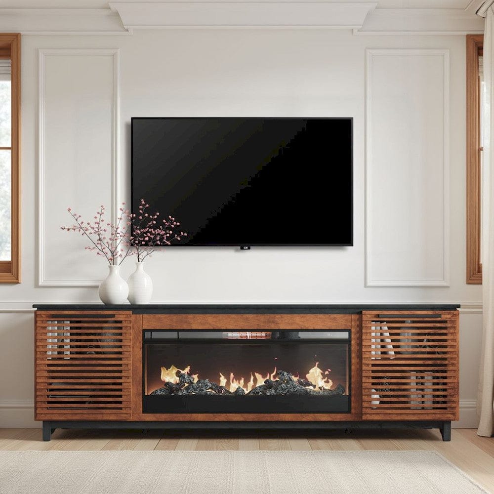 Graceland Fireplace TV Stand GC5410.BNB in Bourbon Brown