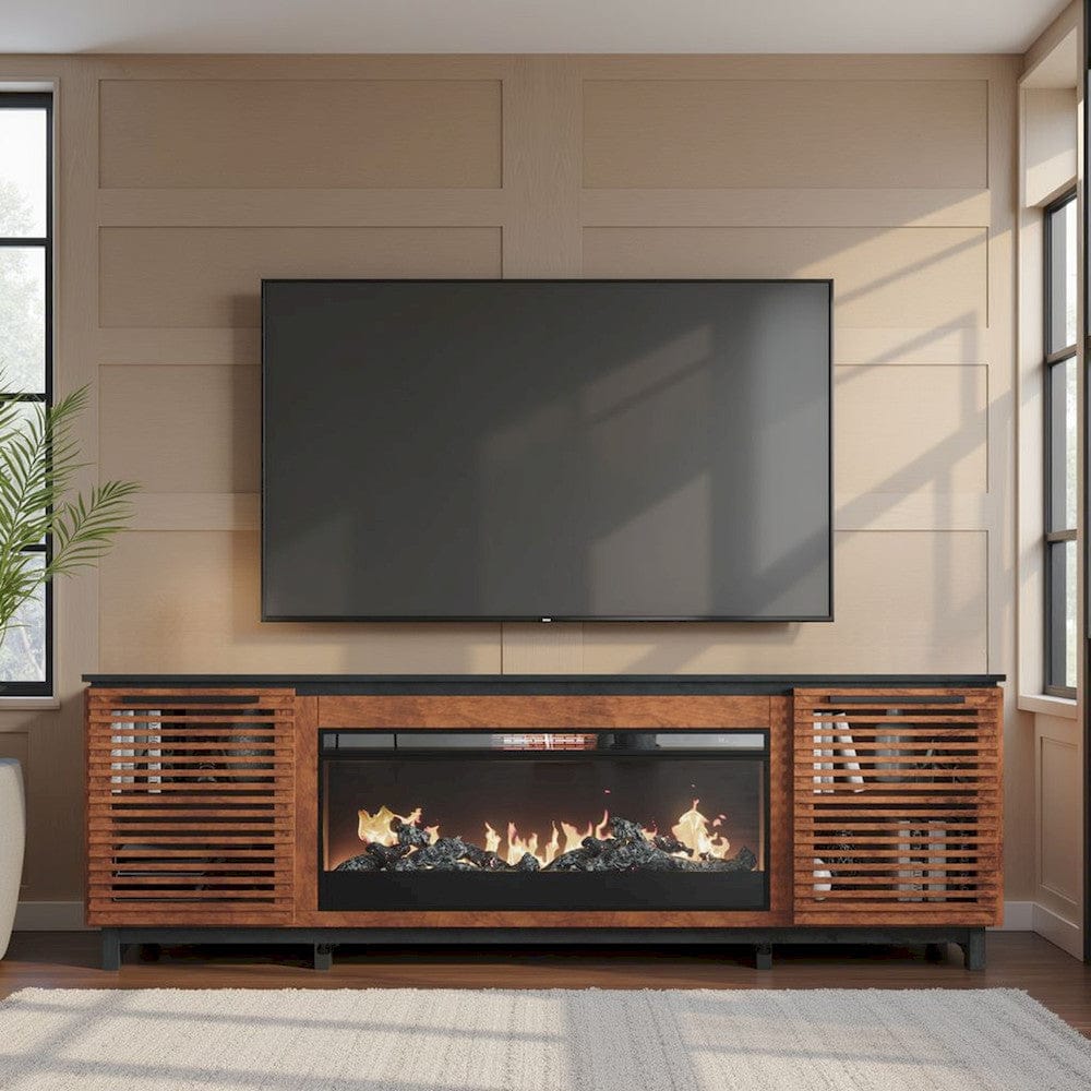 Graceland Fireplace TV Stand GC5410.BNB in Bourbon Brown