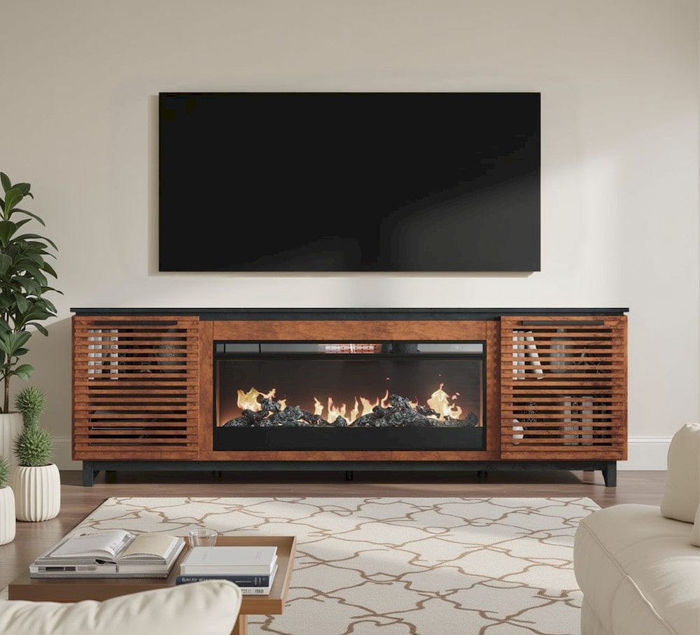 Graceland Fireplace TV Stand GC5410.BNB in Bourbon Brown