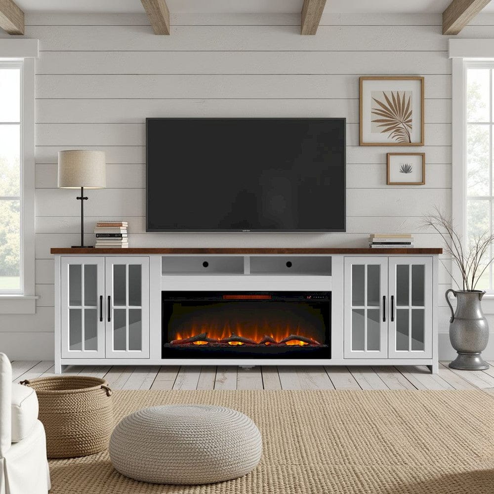 Hampton 97in Fireplace TV Stand HT5410.BJW