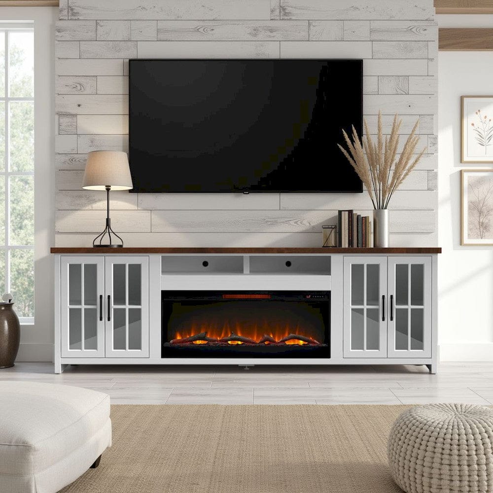 Hampton 97in Fireplace TV Stand HT5410.BJW