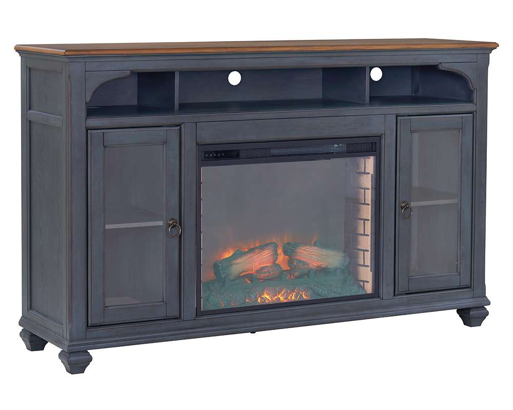 Americana 66in Fireplace TV Stand ZAMR-1966 in Denim