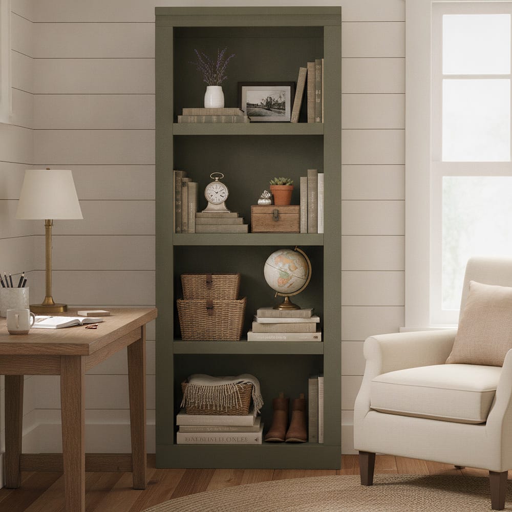 Camden 60in Open Shelf Bookcase Pier TC3201E.SHG