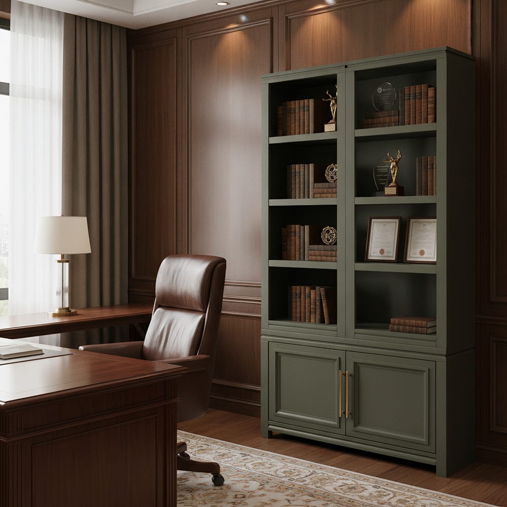 Camden 60in Open Shelf Bookcase Pier TC3201E.SHG