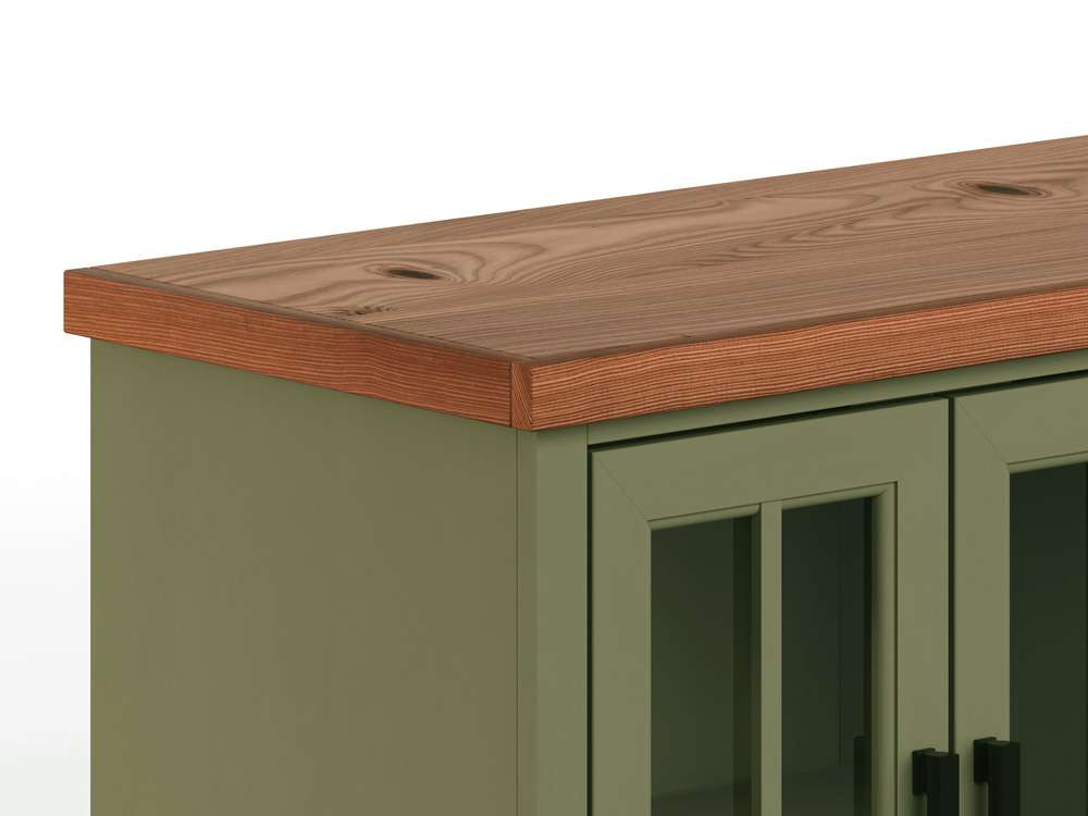 Vineyard 97in Fireplace TV Stand VY5410.SFL in Black and Brown