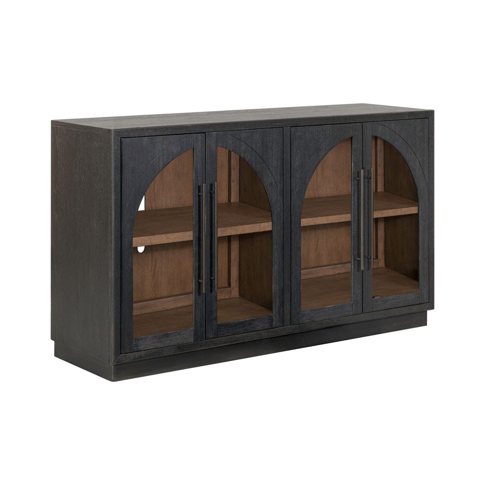 Archway 4 Door Accent Cabinet 2254-AC1000 in Black