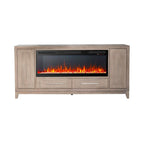 789 80in Fireplace Console FIRE-BOX-789-80FTS in Brown