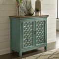 Kensington 2 Door Accent Cabinet 2011-AC3836 in Turquoise