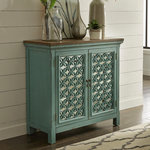 Kensington 2 Door Accent Cabinet 2011-AC3836 in Turquoise