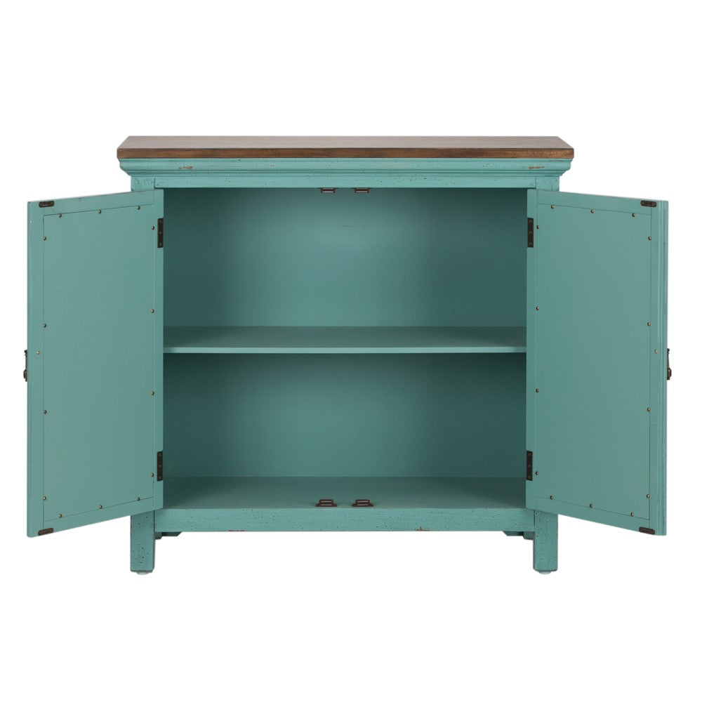 Kensington 2 Door Accent Cabinet 2011-AC3836 in Turquoise