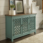 Kensington 3 Door Accent Cabinet 2011-AC5636 in Turquoise
