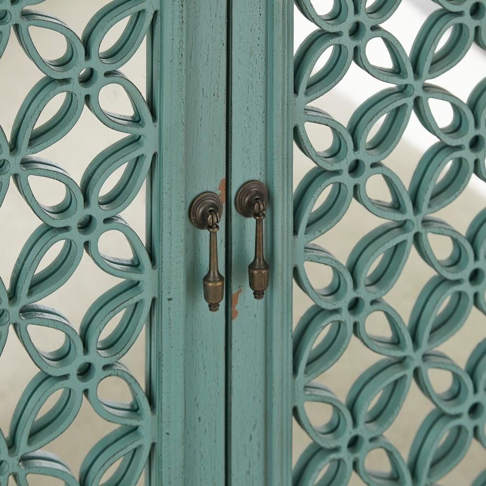 Kensington 3 Door Accent Cabinet 2011-AC5636 in Turquoise