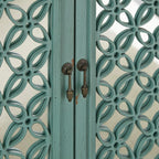 Kensington 3 Door Accent Cabinet 2011-AC5636 in Turquoise