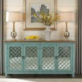 Kensington 4 Door Accent Cabinet 2011-AC7236 in Turquoise