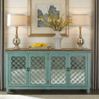Kensington 4 Door Accent Cabinet 2011-AC7236 in Turquoise