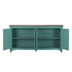 Kensington 4 Door Accent Cabinet 2011-AC7236 in Turquoise