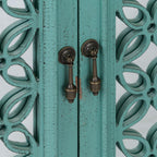 Kensington 4 Door Accent Cabinet 2011-AC7236 in Turquoise