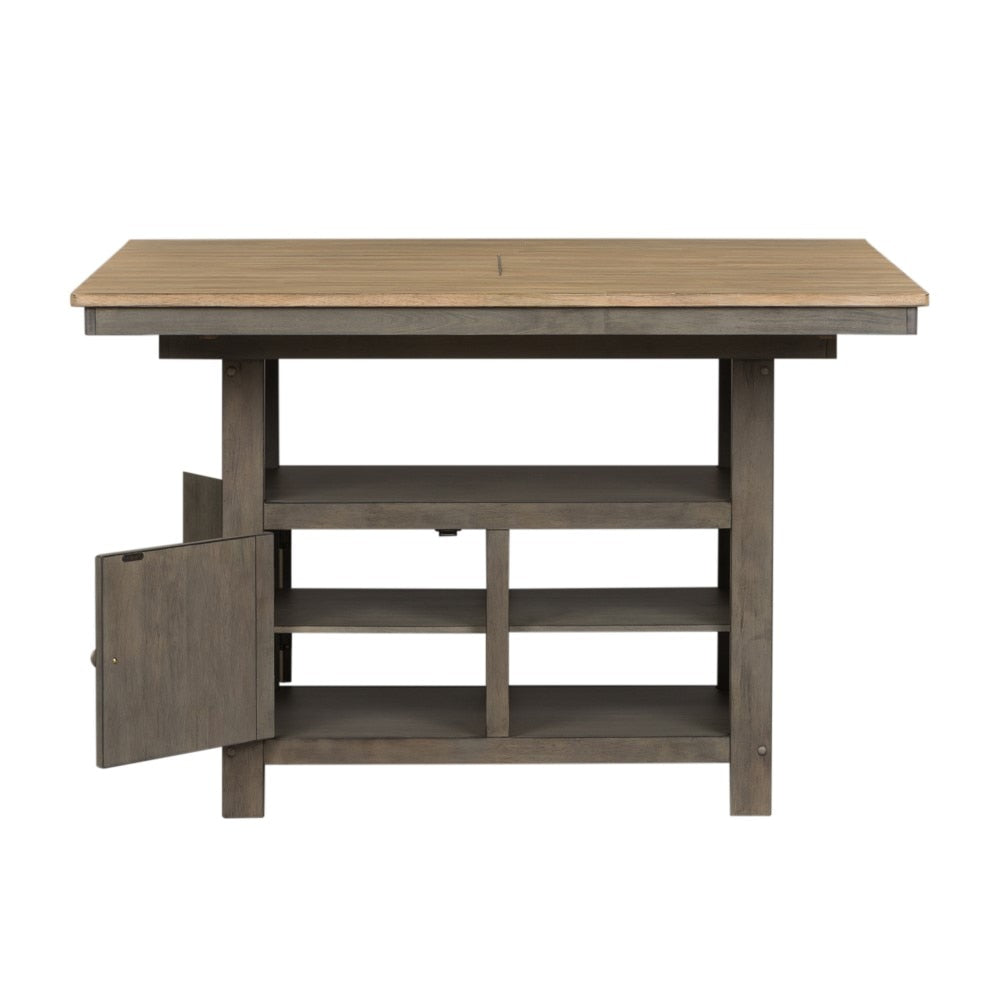 Lindsey Farm Kitchen Island 62-CD-GTS in Gray and Sandstone