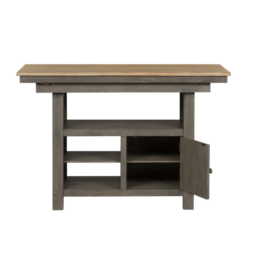 Lindsey Farm Kitchen Island 62-CD-GTS in Gray and Sandstone