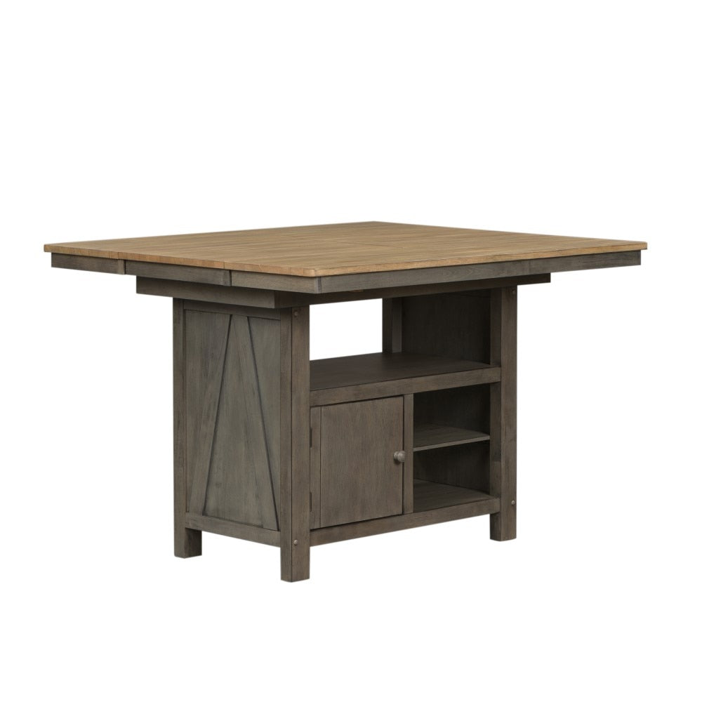 Lindsey Farm Kitchen Island 62-CD-GTS in Gray and Sandstone
