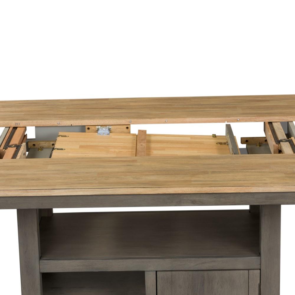 Lindsey Farm Kitchen Island 62-CD-GTS in Gray and Sandstone