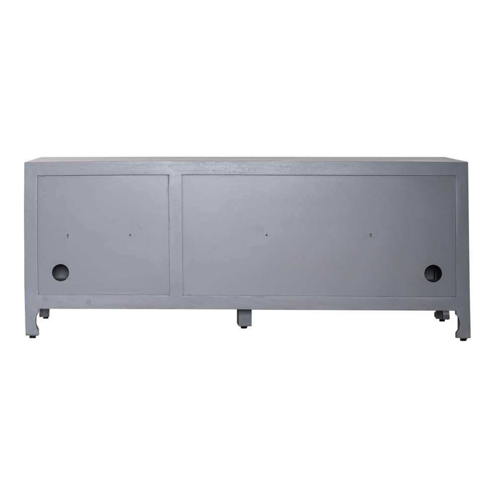 Marisol 65-Inch 3 Door Accent TV Stand 2077-AC6526 in Weathered Honey / Soft Wash Gray