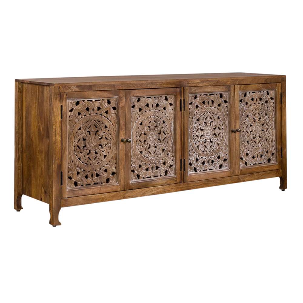 Marisol 74 Inch 4 Door Accent TV Stand 2077-AC7432