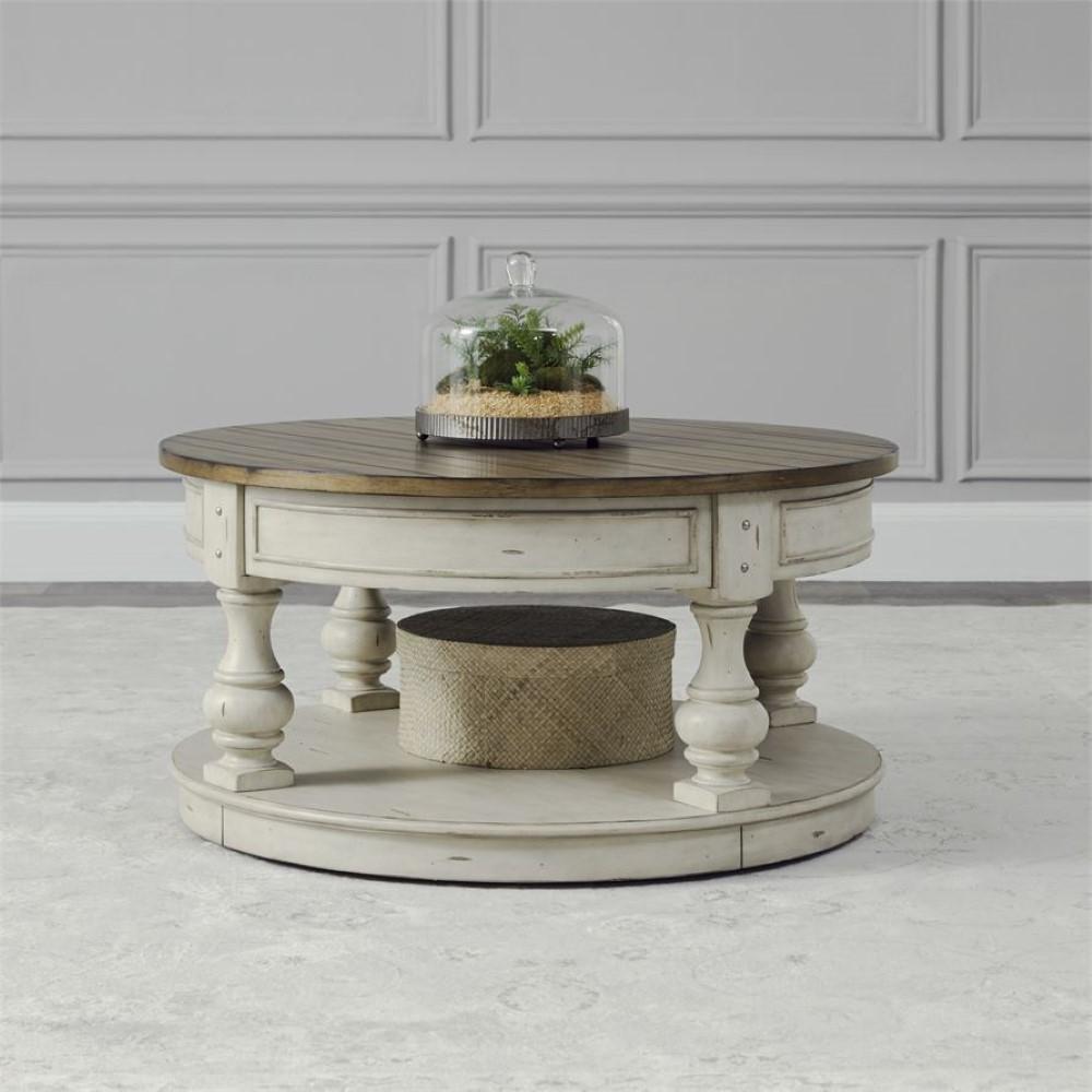 Liberty Furniture Morgan Creek Round Cocktail Table 498-OT1011