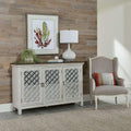 Westridge 3 Door Accent Cabinet 2012W-AC5636 in Wire Brushed Gray and White