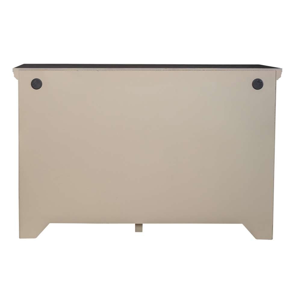 Westridge 3 Door Accent Cabinet 2012W-AC5636 in Wire Brushed Gray and White