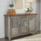 Westridge 3 Door Accent Cabinet 2012-AC5636 in White Dusty Wax