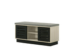 Brett 38.5in Shoe Cabinet with Sliding Doors 97020 in Oak