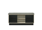 Brett 38.5in Shoe Cabinet with Sliding Doors 97020 in Oak