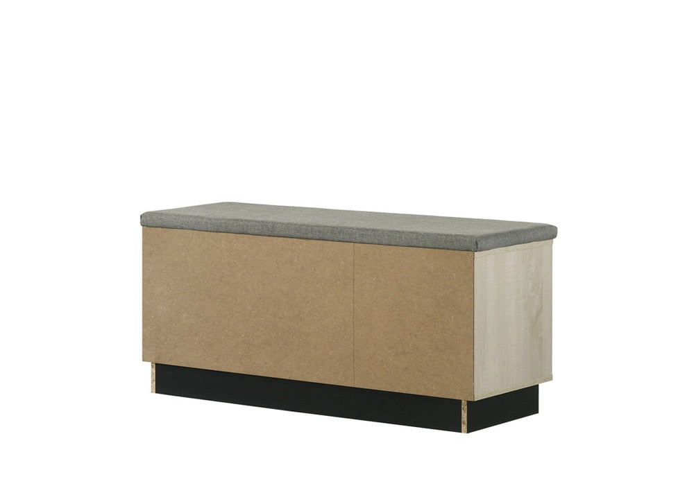 Brett 38.5in Shoe Cabinet with Sliding Doors 97020 in Oak
