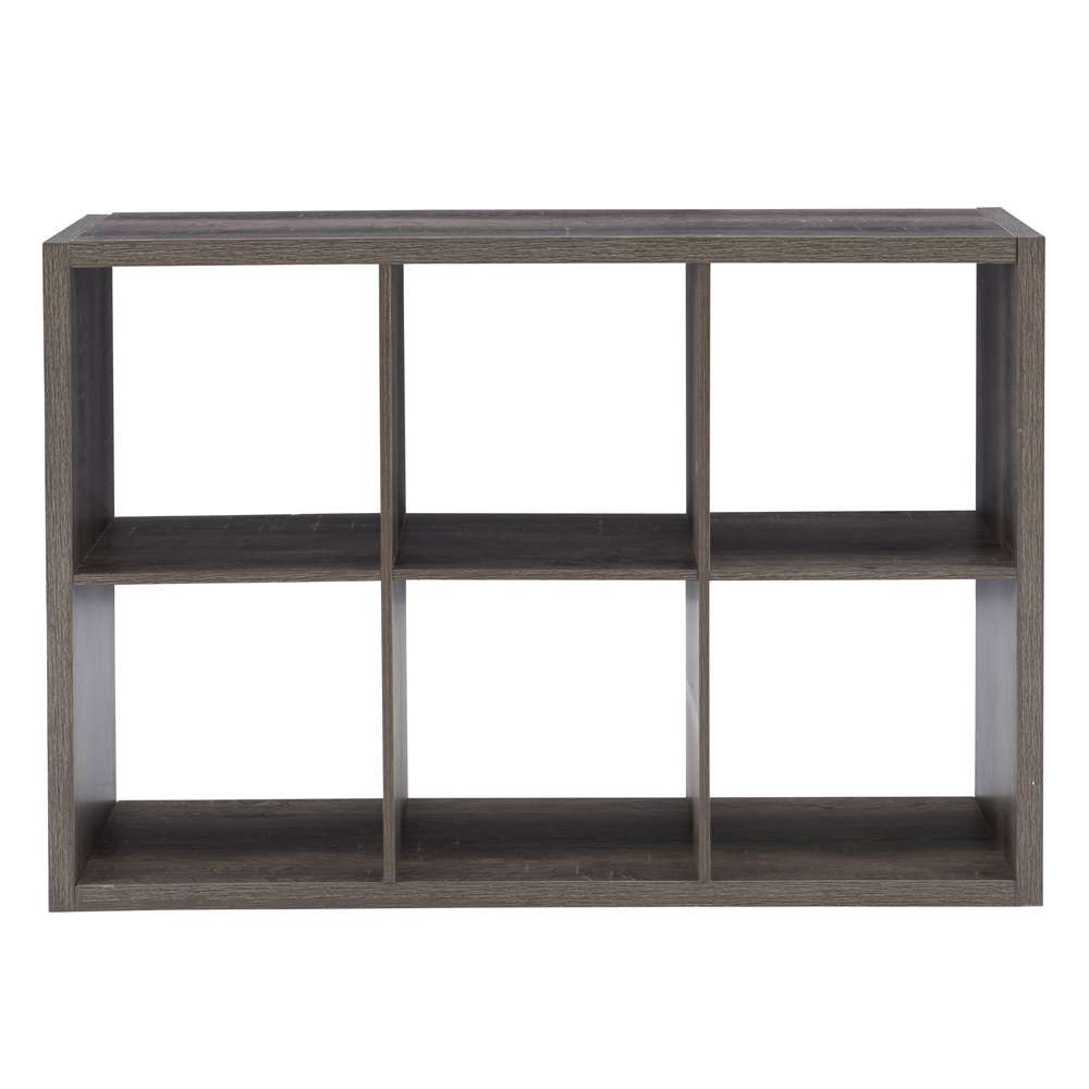 Galli 6 Cubby Storage Cabinet CB202GRY601 in Grey