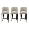 Beever Counter Stool Taupe Set of 3 3-CS024-TP