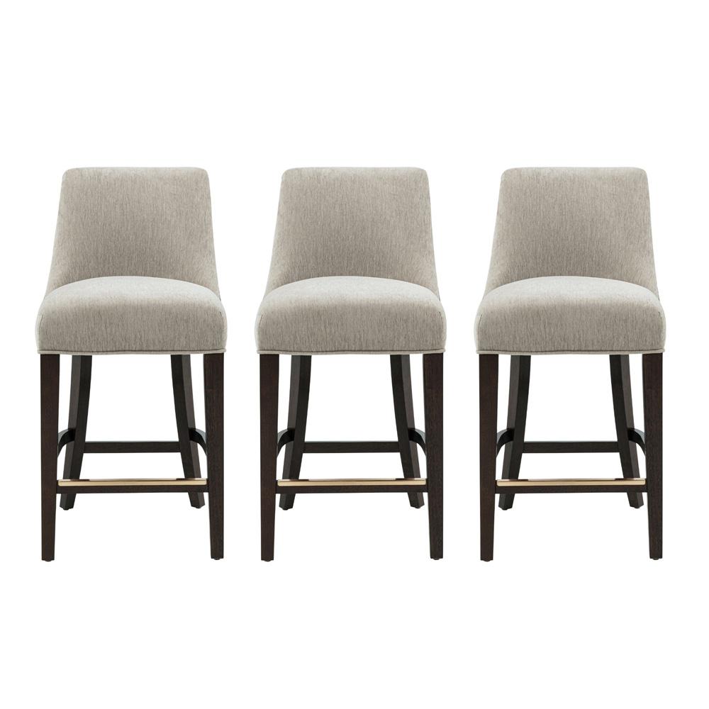 Beever Counter Stool Taupe Set of 3 3-CS024-TP